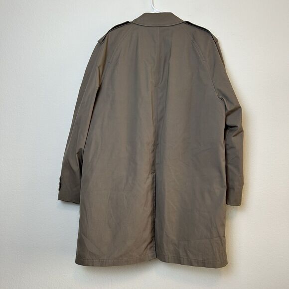 London Fog Maincoats Trench Coat Men’s 44R Khaki Tan Lined Gorpcore Old Money - Picture 10 of 15